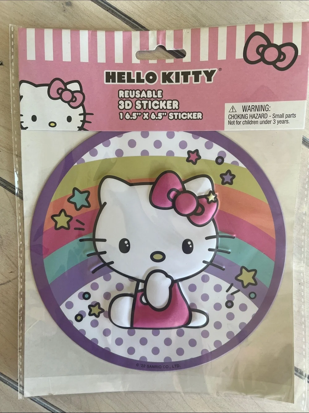 Hello Kitty Large Reusable 3D Sticker